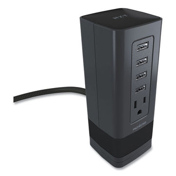 NXT Technologies™ Surge Protector, 1 Ac Outlet, 4 Usb Ports, 5 Ft Cord, 900 J, Black freeshipping - TVN Wholesale